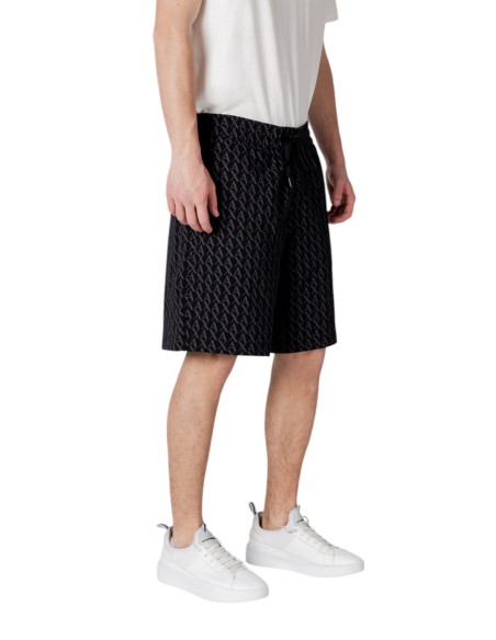 Bermuda homme noir imprimé Armani Exchange