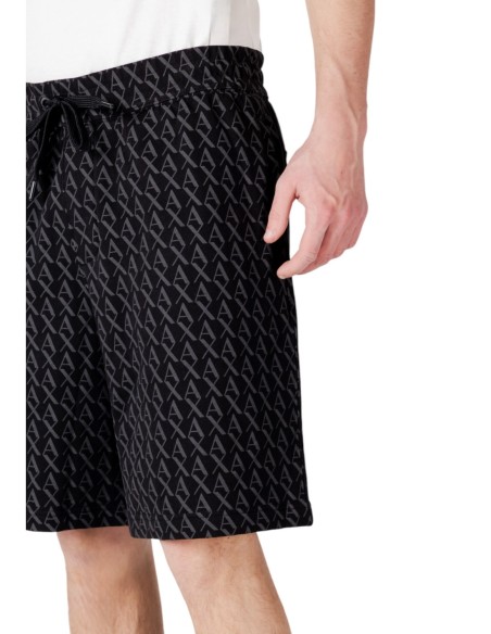 Bermuda homme noir imprimé Armani Exchange