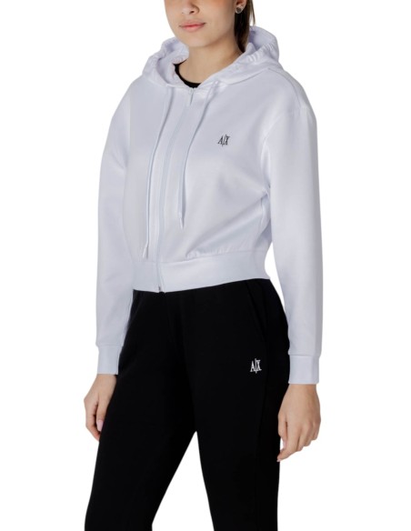 Sweat femme blanc capuche Armani Exchange