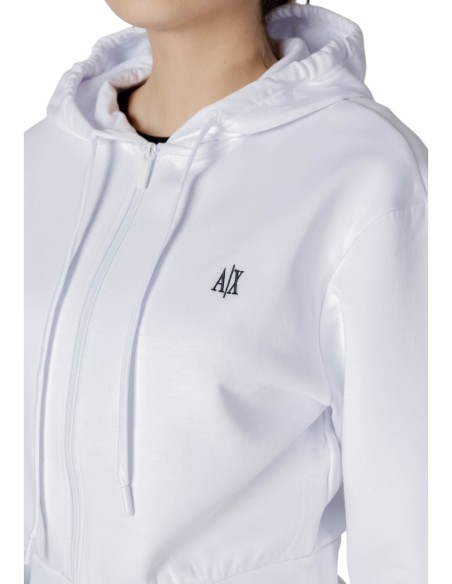Sweat femme blanc capuche Armani Exchange