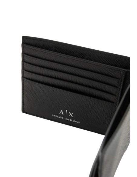 Portefeuille homme noir Armani Exchange