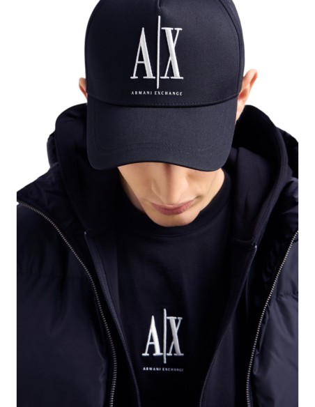 Casquette homme bleue Armani Exchange