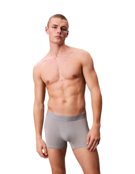 Boxer court homme gris darted CK – lot de 3 coton stretch