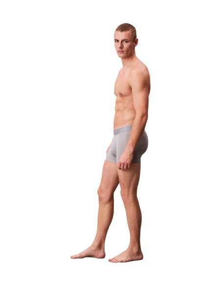 Boxer court homme gris darted CK – lot de 3 coton stretch