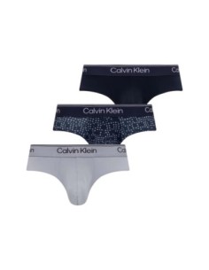 Slip homme gris CK – lot de 3 coton stretch