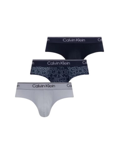 Slip homme gris CK – lot de 3 coton stretch