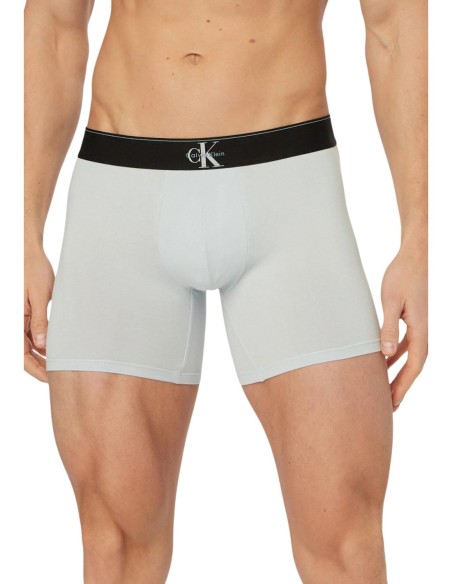 Boxer brief noir imprimé CK – lot de 3 coton stretch