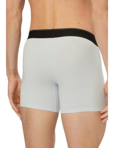 Boxer brief noir imprimé CK – lot de 3 coton stretch