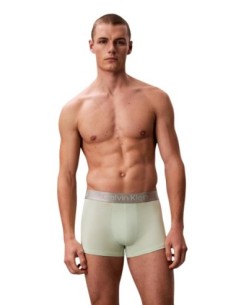 Boxer court homme vert CK – lot de 3 Edition IN moderne