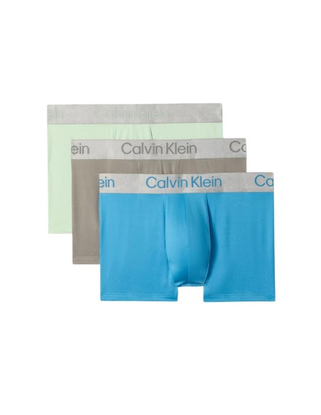 Boxer court homme vert CK – lot de 3 Edition IN moderne