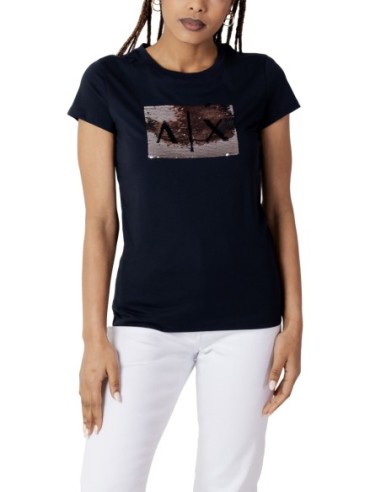T?shirt femme bleu Armani Exchange