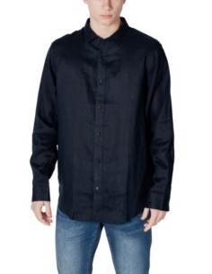 Chemise homme bleu lin Armani Exchange