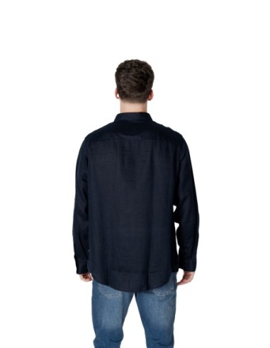 Chemise homme bleu lin Armani Exchange