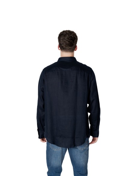 Chemise homme bleu lin Armani Exchange