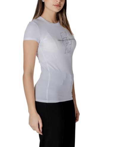 T?shirt femme blanc imprimé Armani Exchange