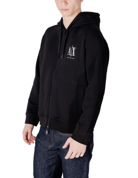Sweat homme noir zippé Armani Exchange