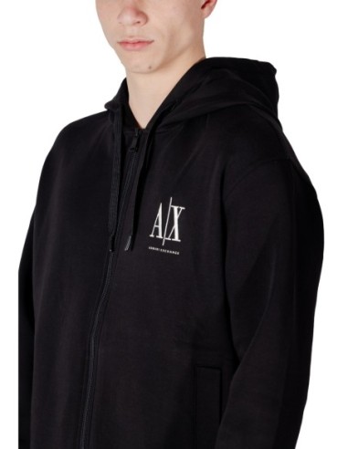 Sweat homme noir zippé Armani Exchange