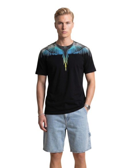 T?shirt homme noir imprimé County Of Milan