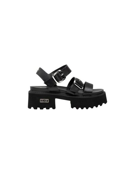 Sandales femme noires plateforme Cult