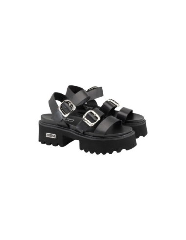 Sandales femme noires plateforme Cult
