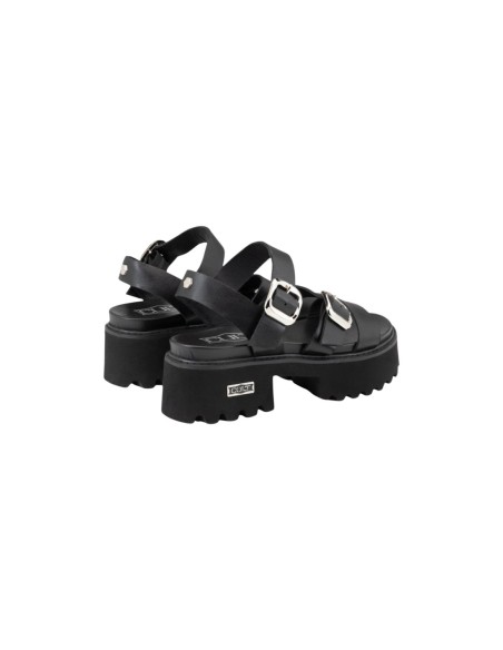 Sandales femme noires plateforme Cult