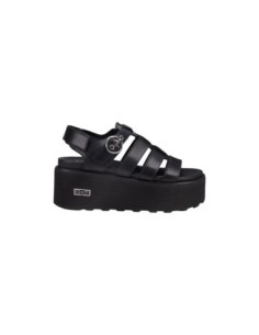 Sandales femme noires boucle Cult