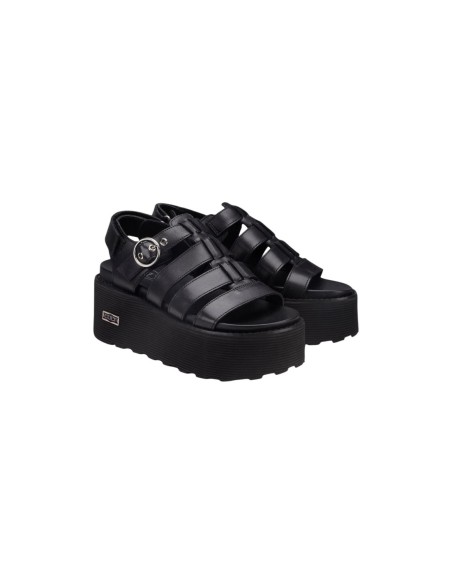 Sandales femme noires boucle Cult