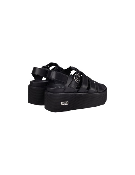 Sandales femme noires boucle Cult