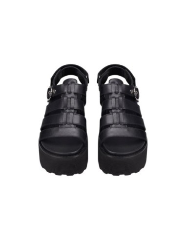 Sandales femme noires boucle Cult