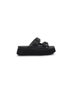 Sandales femme noires plateforme Cult