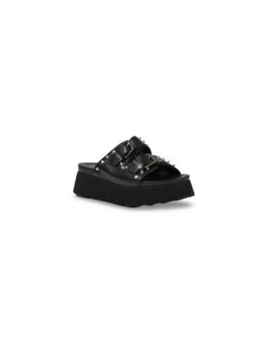 Sandales femme noires plateforme Cult