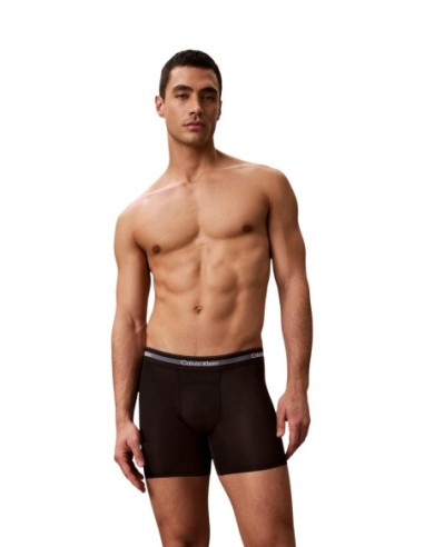 Boxer brief noir Calvin Klein – lot de 3 polyester stretch