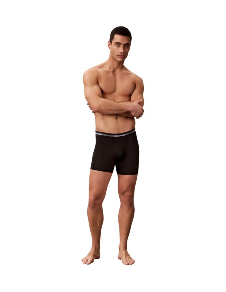 Boxer brief noir Calvin Klein – lot de 3 polyester stretch