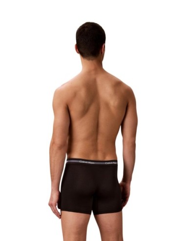 Boxer brief noir Calvin Klein – lot de 3 polyester stretch