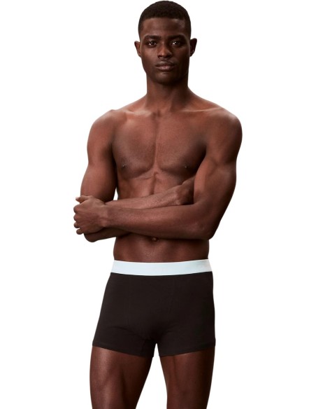 Boxer court homme noir darted CK – lot de 3 coton stretch