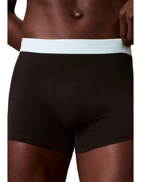 Boxer court homme noir darted CK – lot de 3 coton stretch