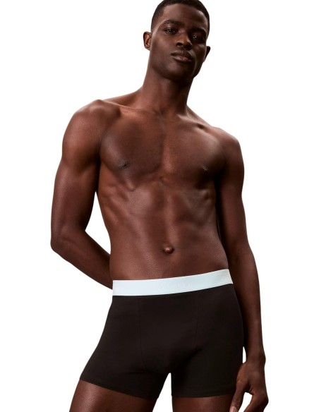 Boxer court homme noir darted CK – lot de 3 coton stretch