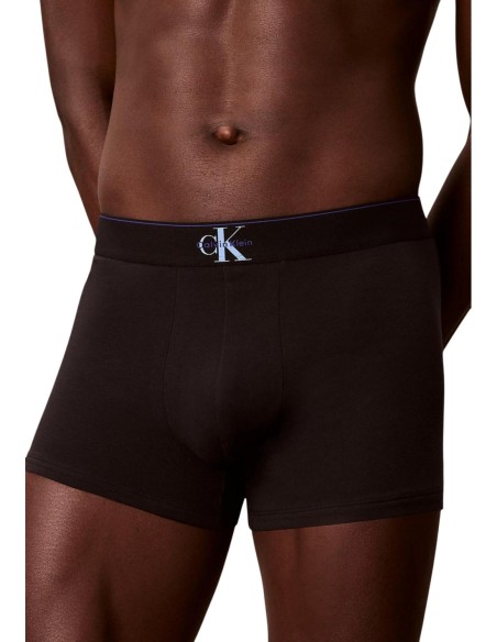 Boxer court homme bleu Calvin Klein – lot de 3 coton stretch