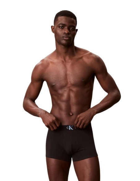Boxer court homme bleu Calvin Klein – lot de 3 coton stretch