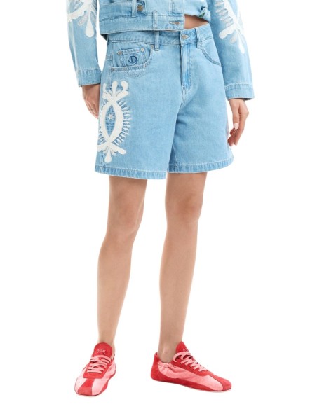 Short femme bleu Desigual