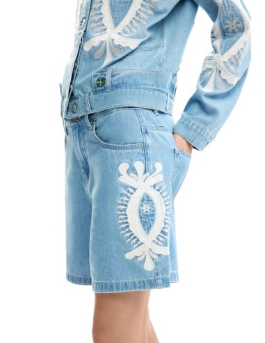 Short femme bleu Desigual