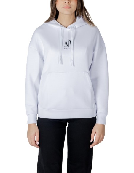 Sweat femme blanc capuche Armani Exchange