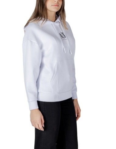 Sweat femme blanc capuche Armani Exchange