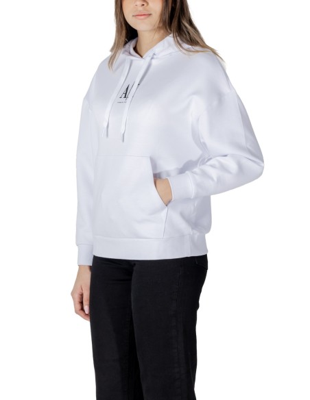 Sweat femme blanc capuche Armani Exchange