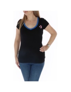 T?shirt femme noir coloré Converse