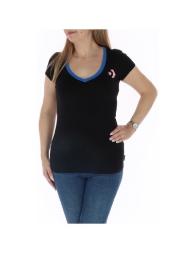 T?shirt femme noir coloré Converse