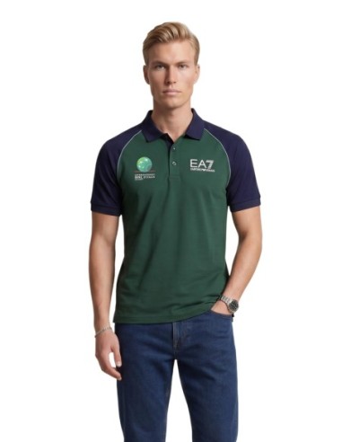 Polo homme bleu Ea7