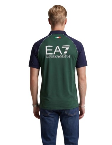 Polo homme bleu Ea7