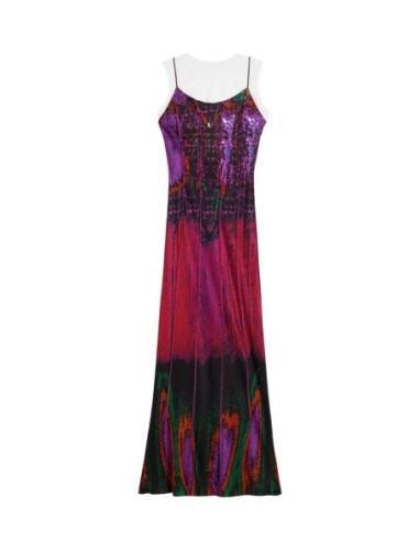 Robe femme fuchsia imprimée Desigual