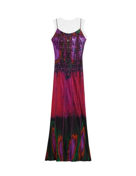 Robe femme fuchsia imprimée Desigual